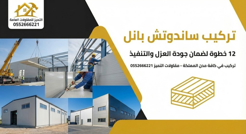 تركيب ساندوتش بانل