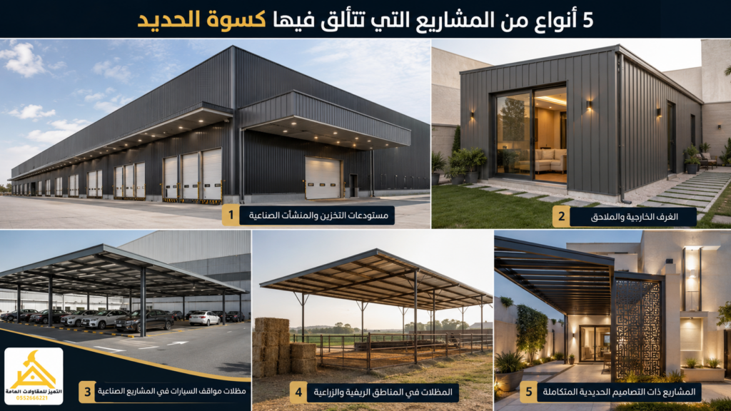 المشاريع التي يُبدع فيها كلادينج الحديد