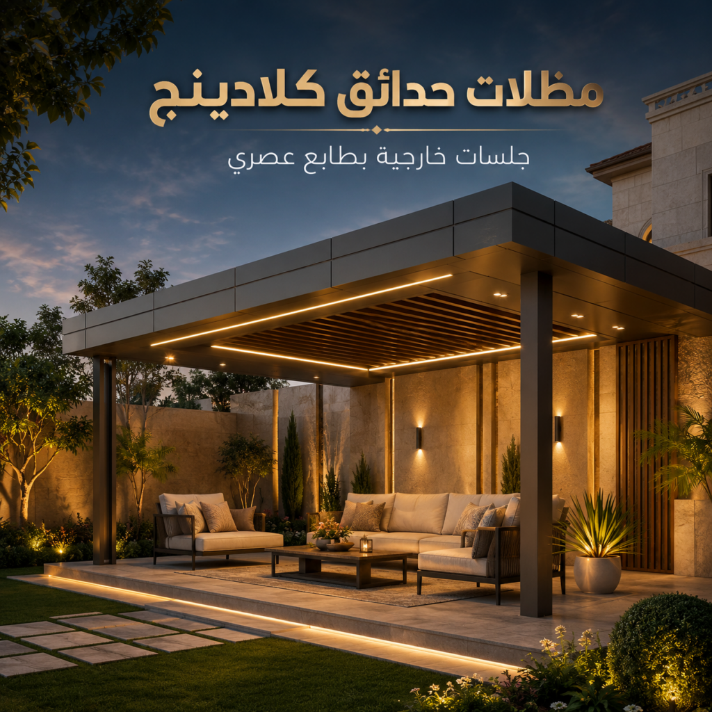 مظلات حدائق كلادينج مظلات خارجيه بطابع مميز