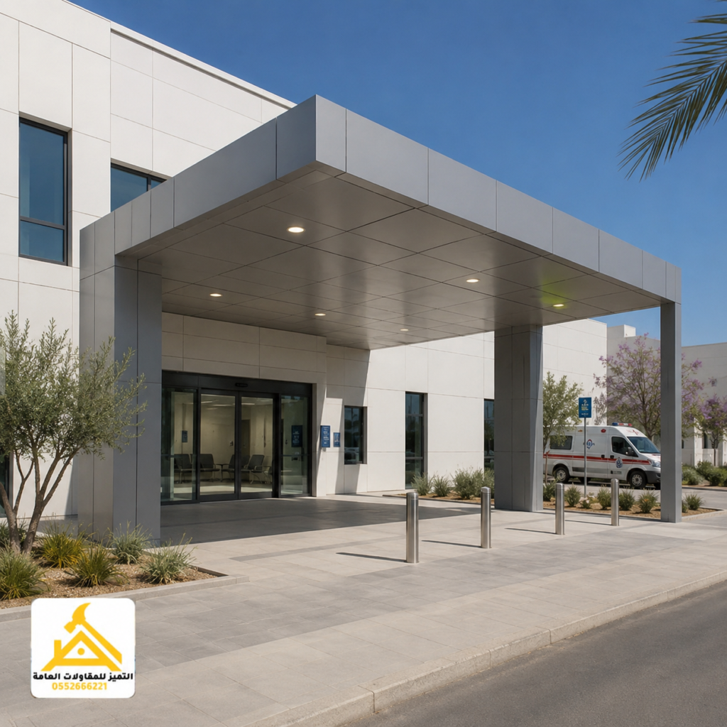 تركيب مظلات كلادينج الرياض أثناء تثبيت الحواف والتشطيبات النهائية