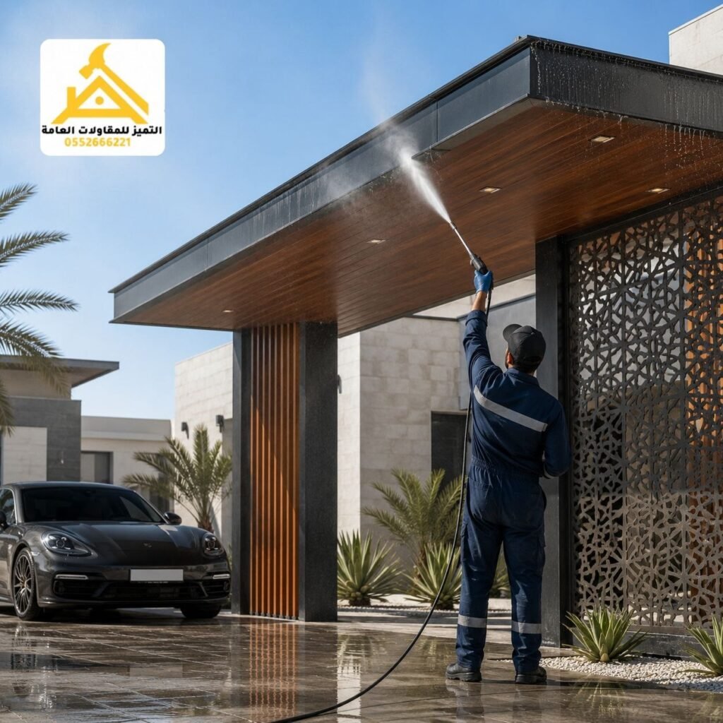 صيانة كلادينج جدة بغسيل دوري لإزالة تراكم الأملاح والرطوبة